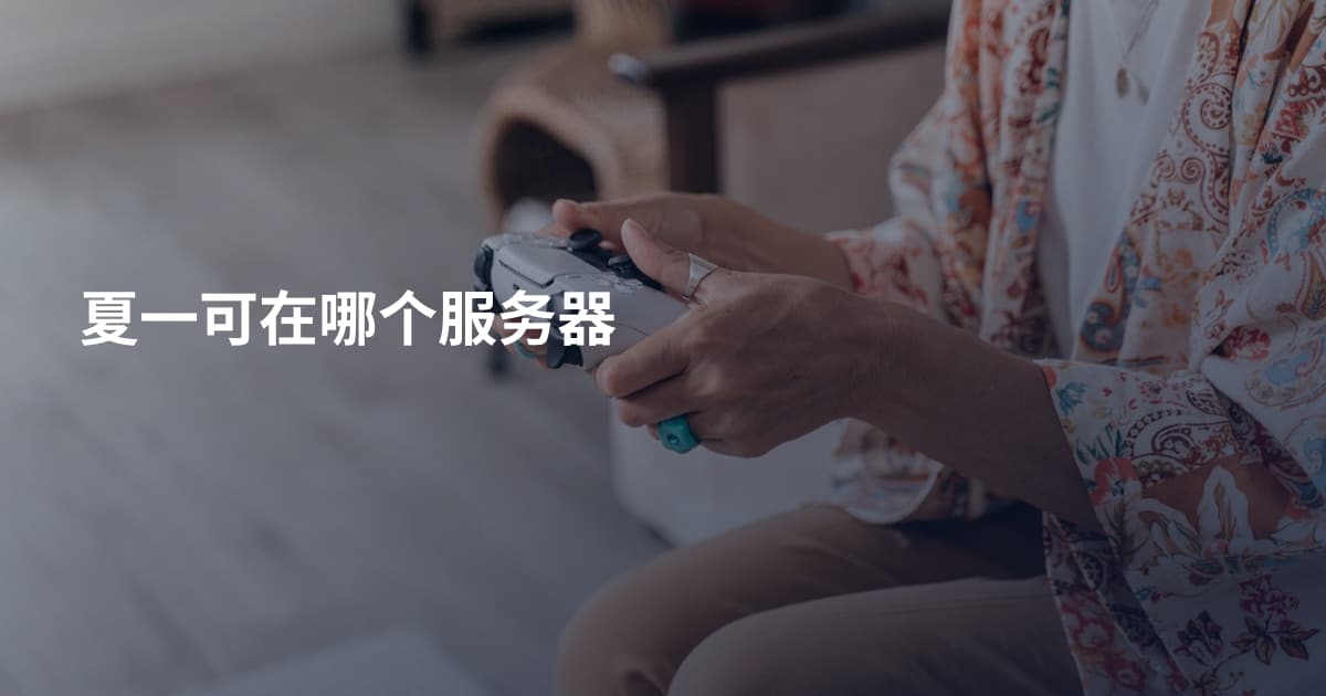夏一可在哪个服务器