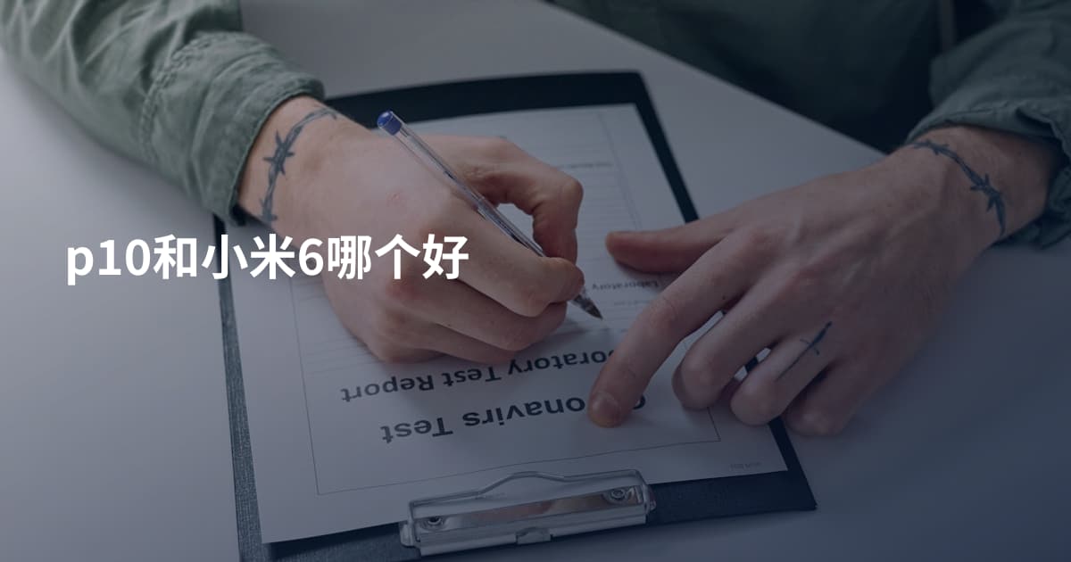 p10和小米6哪个好