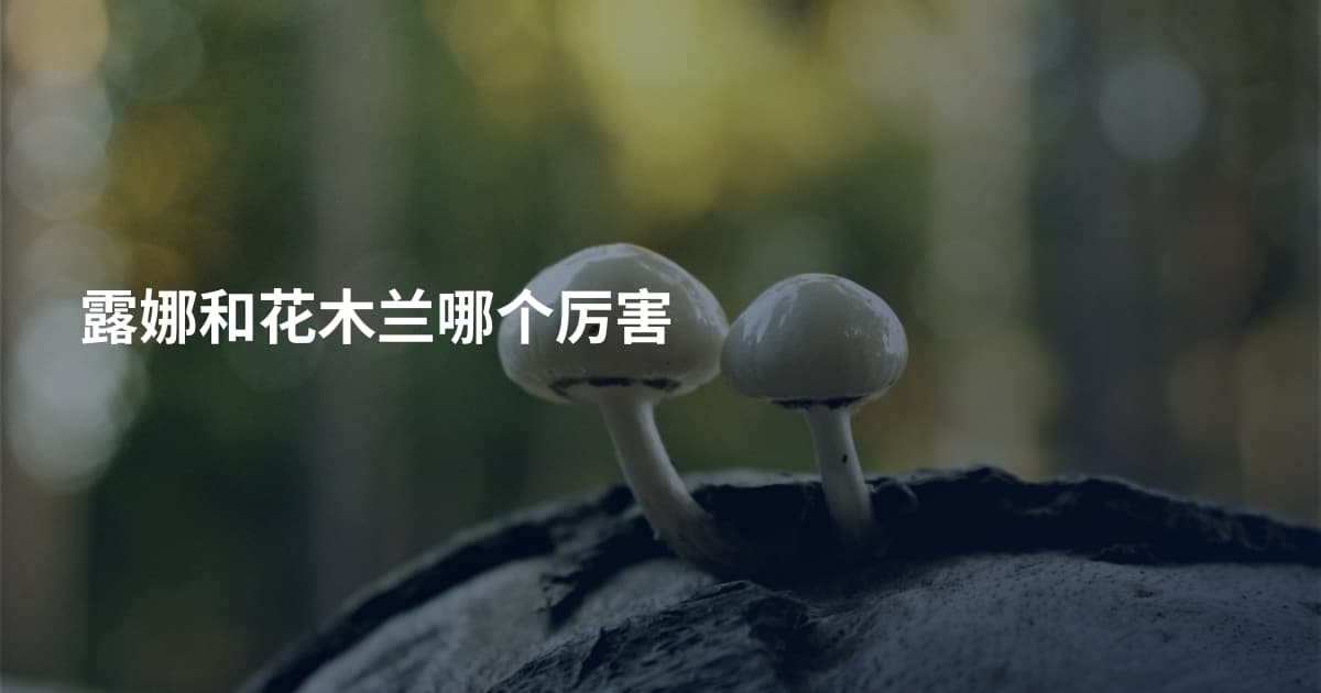 露娜和花木兰哪个厉害