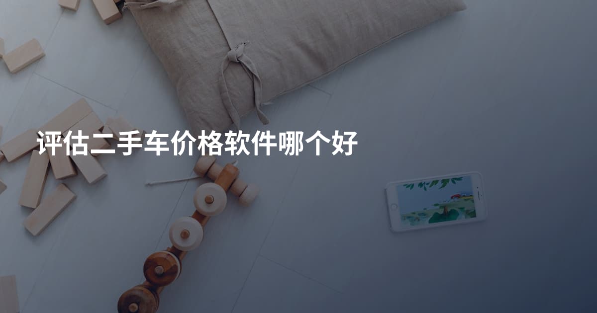 评估二手车价格软件哪个好