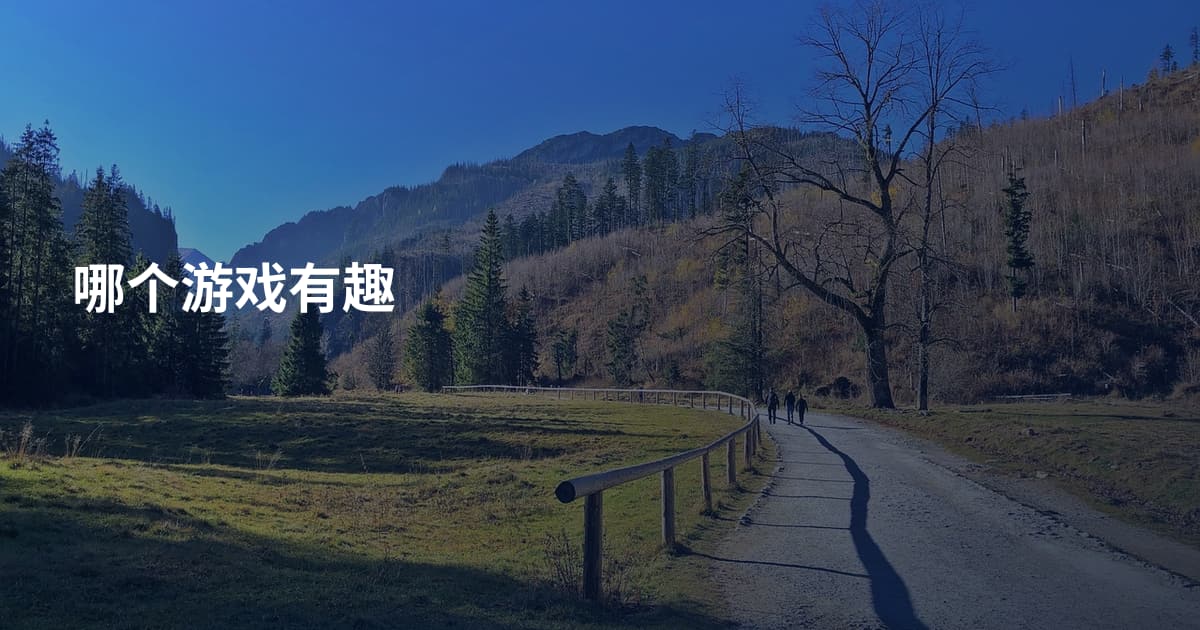 哪个游戏有趣