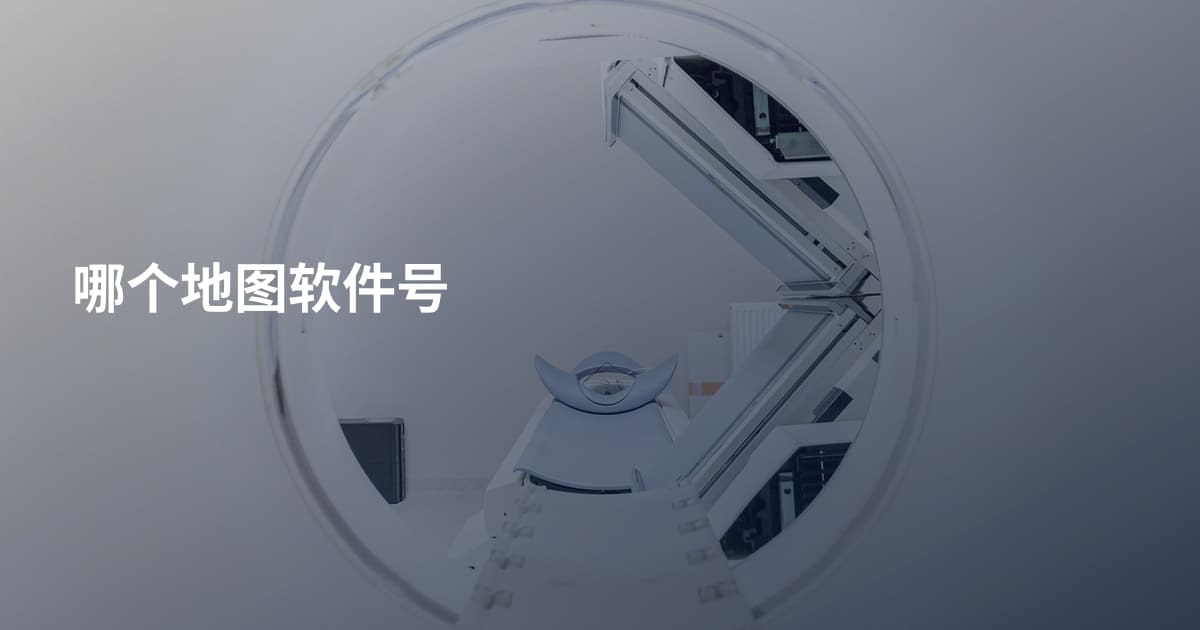 哪个地图软件号