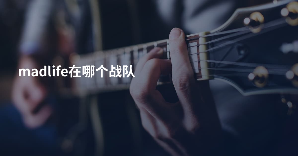 madlife在哪个战队