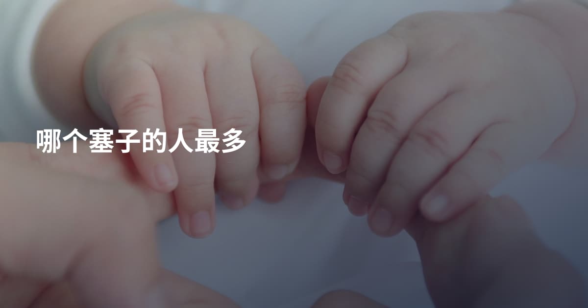 哪个塞子的人最多