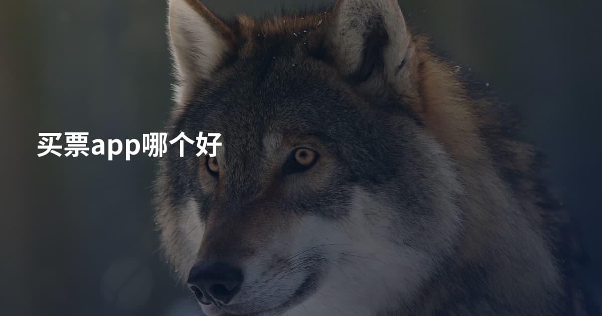 买票app哪个好
