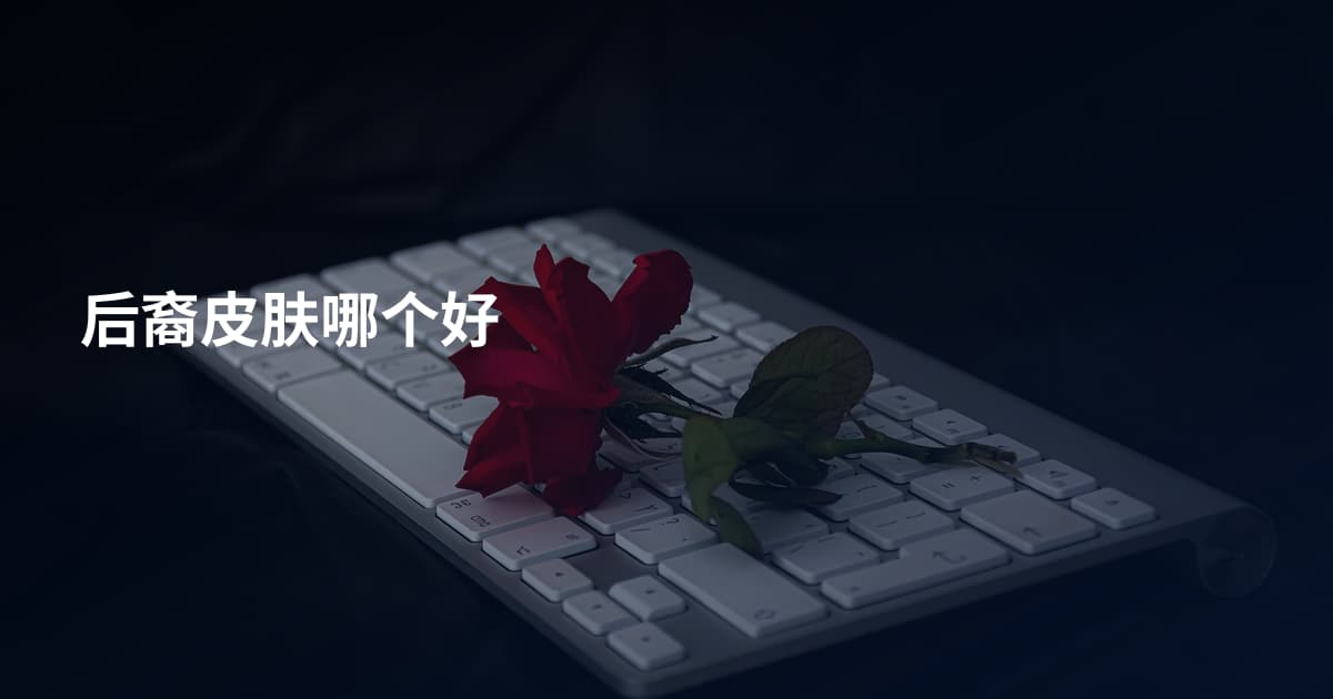 后裔皮肤哪个好
