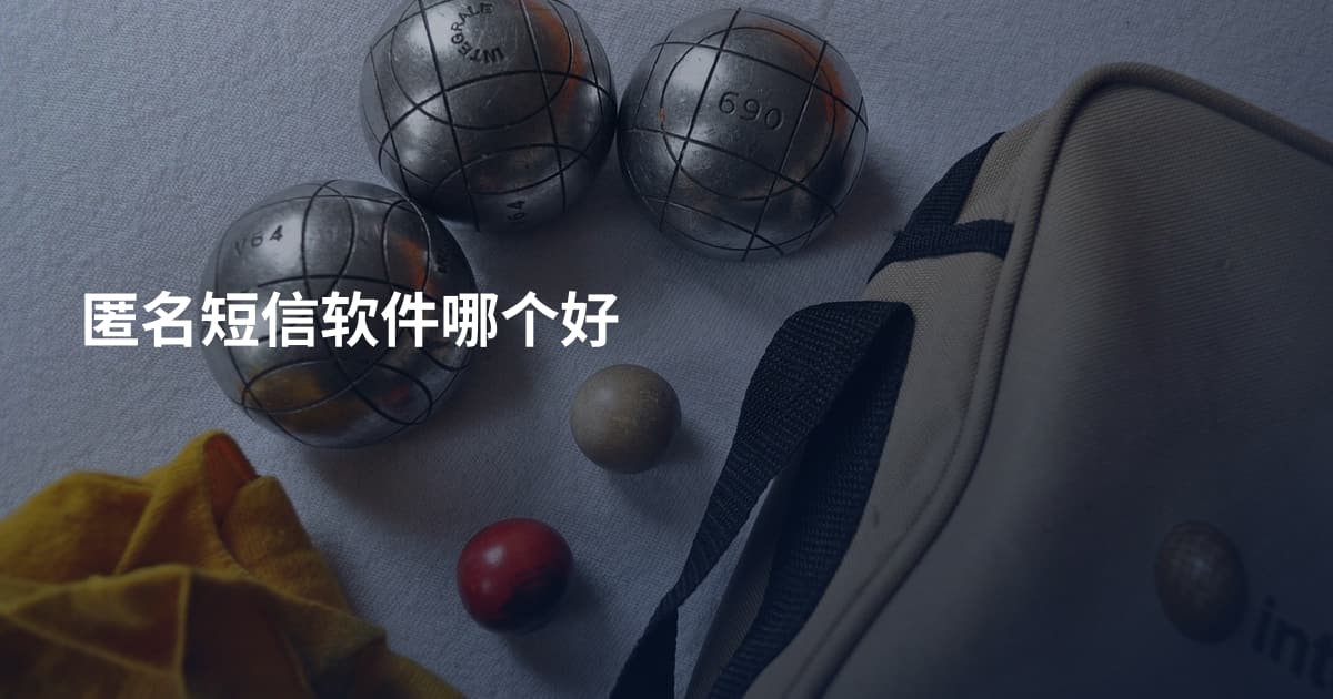 匿名短信软件哪个好