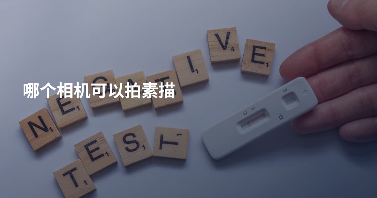 哪个相机可以拍素描