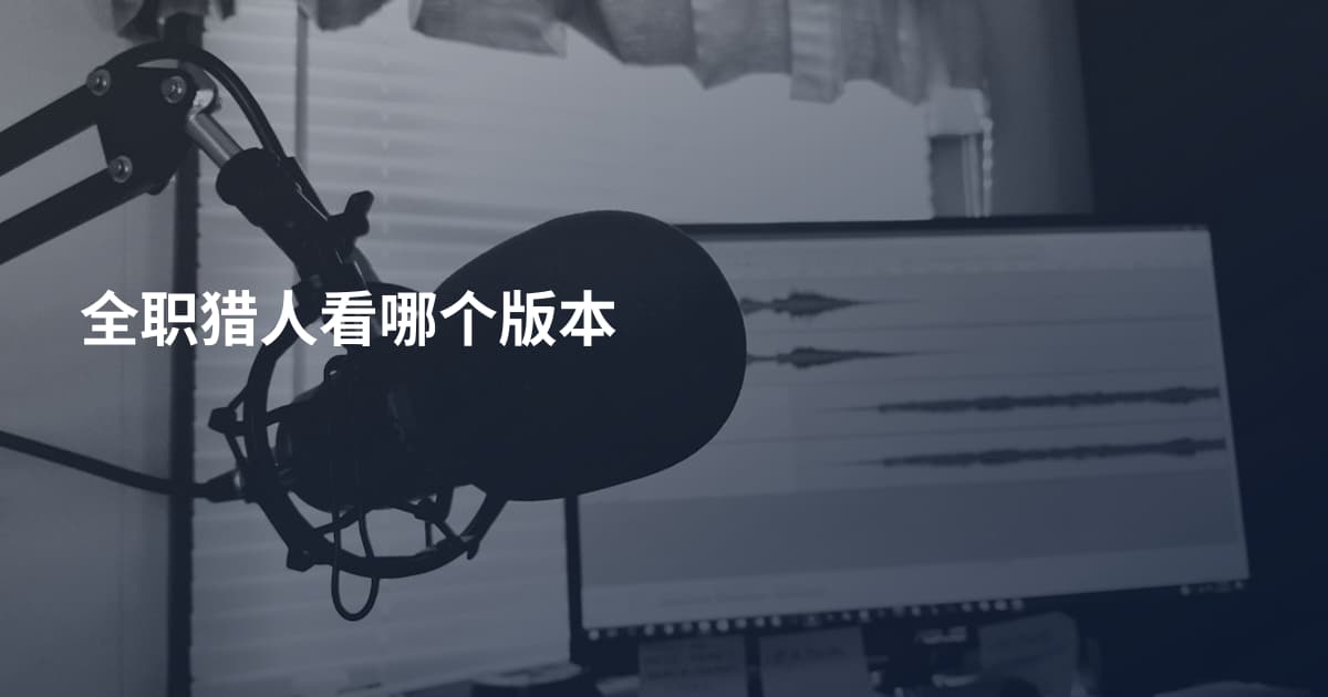 全职猎人看哪个版本