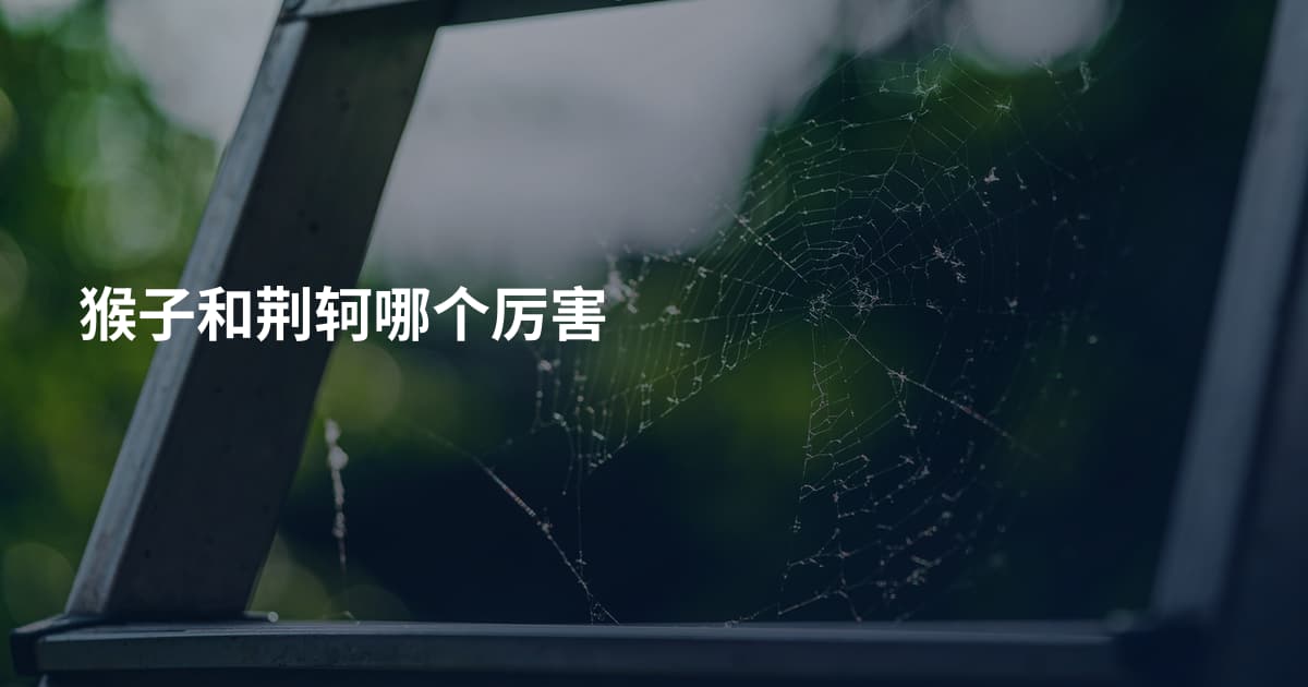 猴子和荆轲哪个厉害