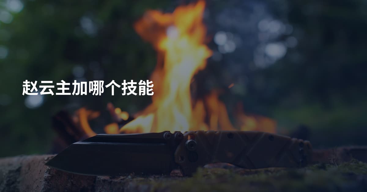 赵云主加哪个技能