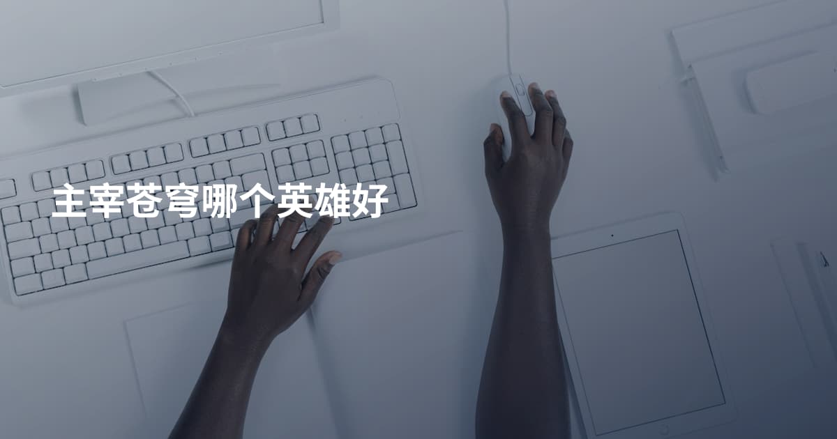 主宰苍穹哪个英雄好