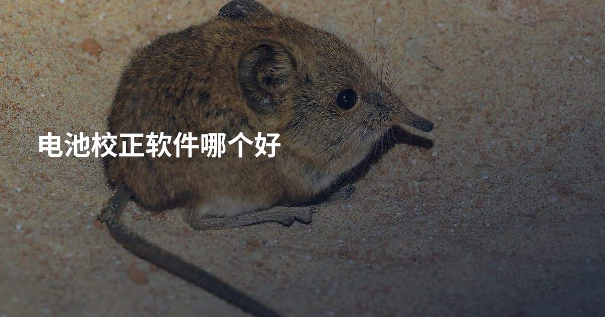 电池校正软件哪个好