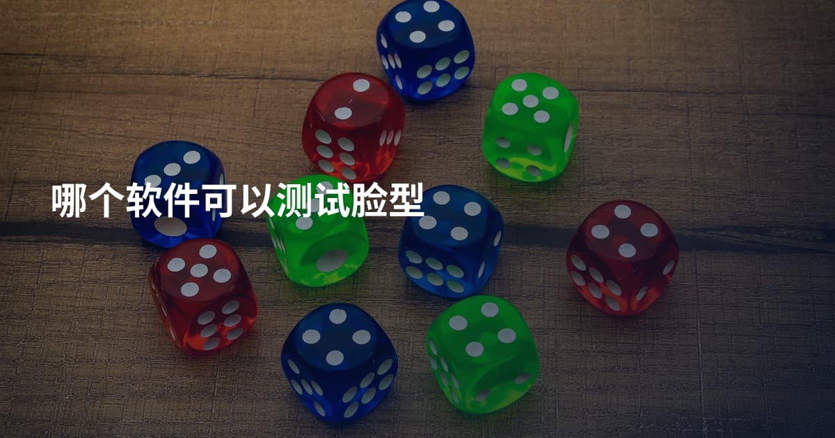 哪个软件可以测试脸型