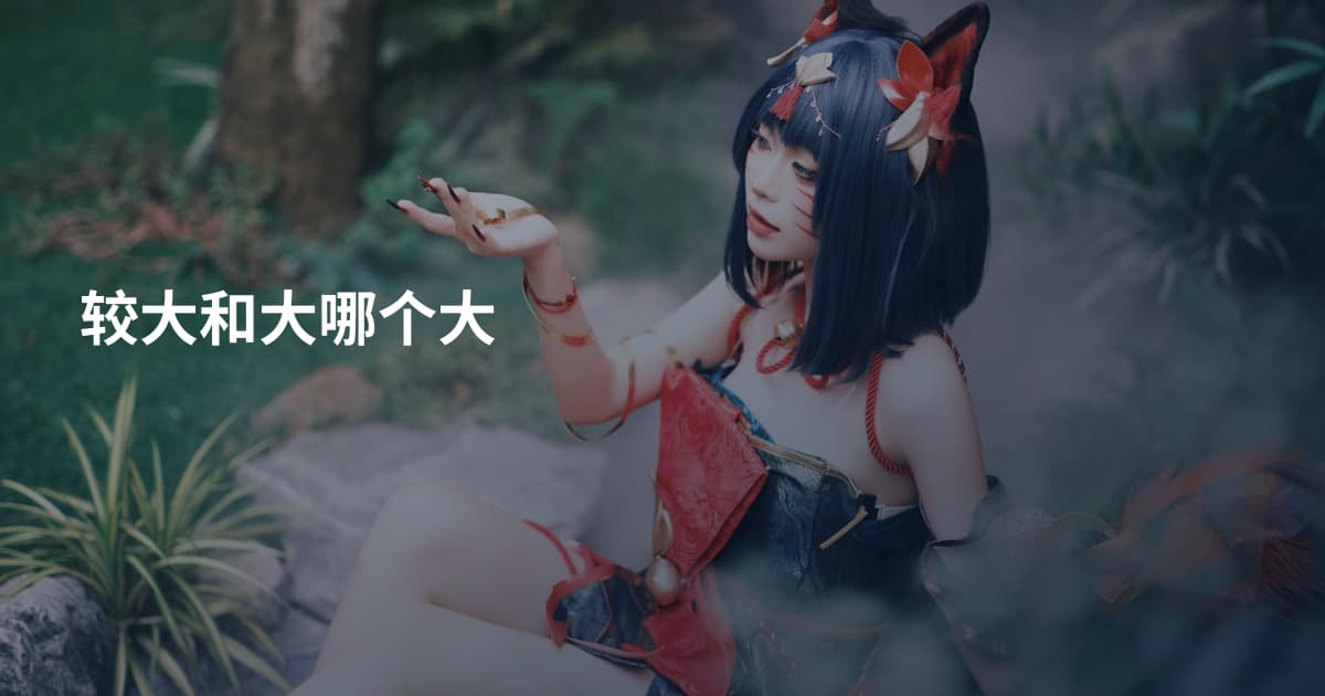 较大和大哪个大