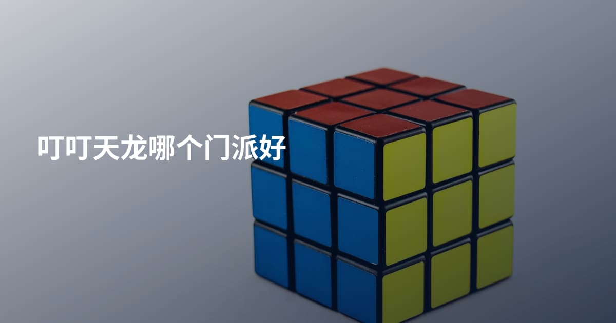 叮叮天龙哪个门派好