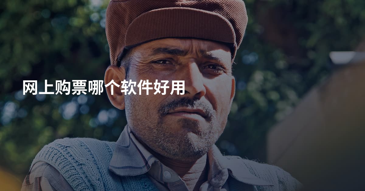 网上购票哪个软件好用