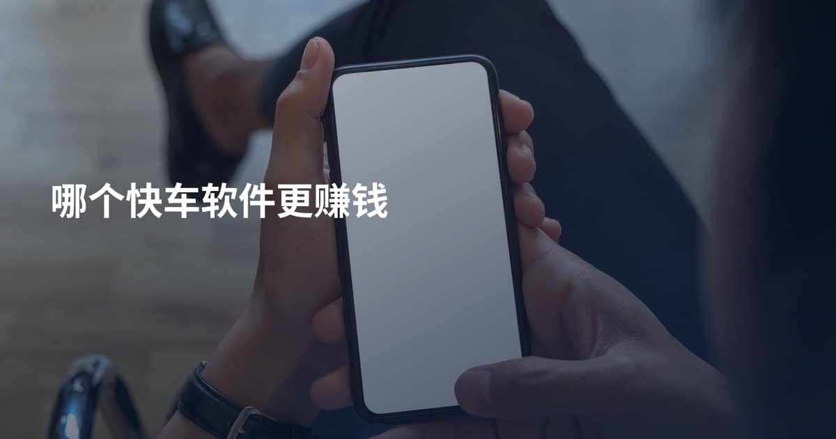 哪个快车软件更赚钱