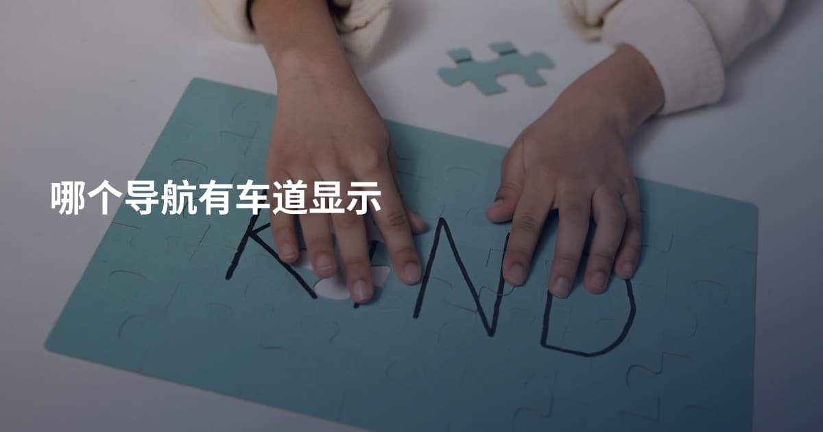 哪个导航有车道显示