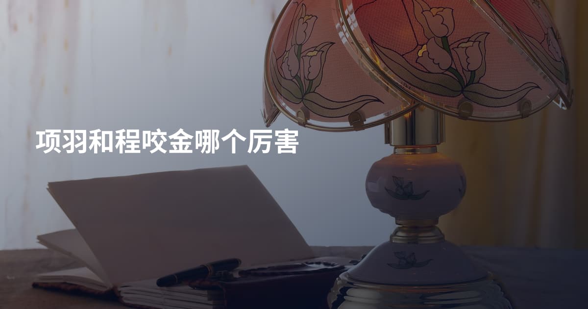 项羽和程咬金哪个厉害