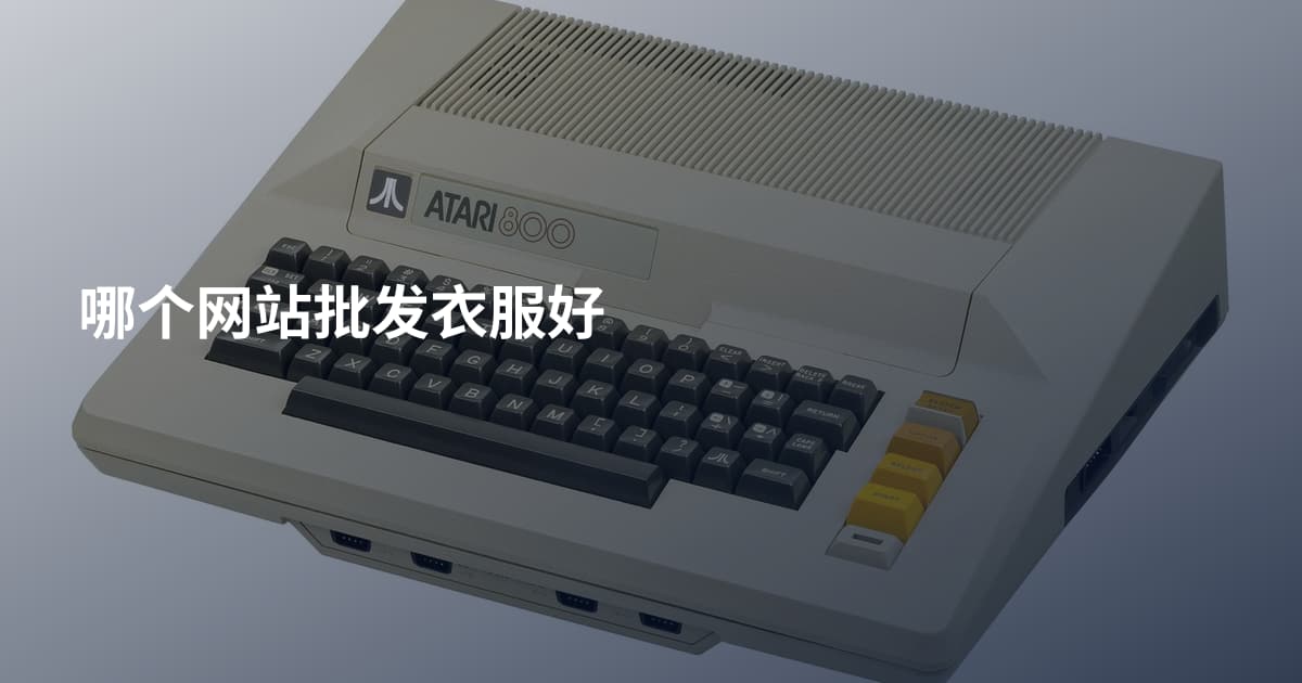 哪个网站批发衣服好