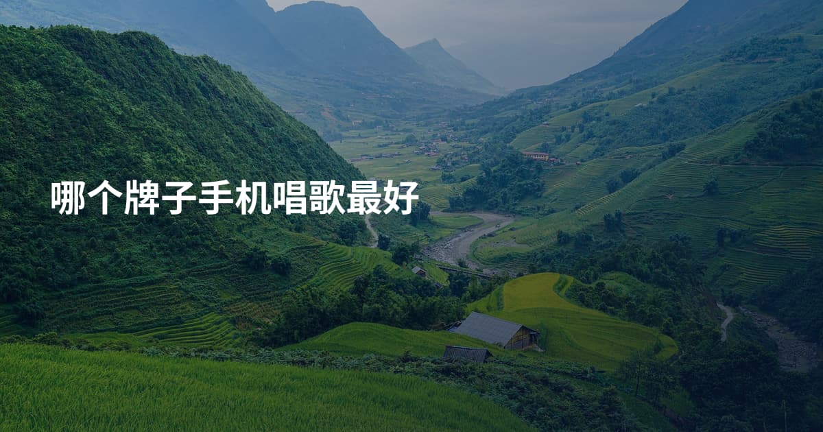 哪个牌子手机唱歌最好