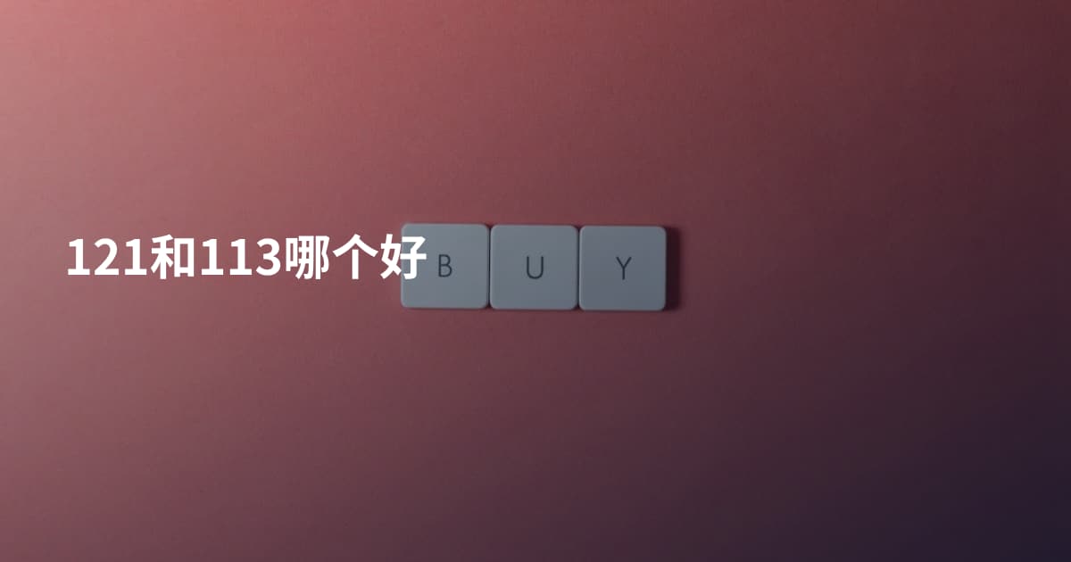 121和113哪个好