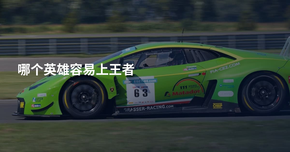 哪个英雄容易上王者