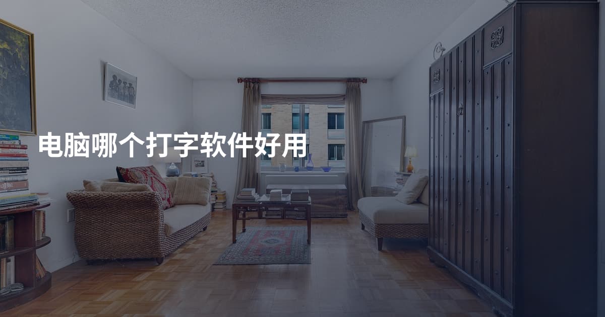 电脑哪个打字软件好用