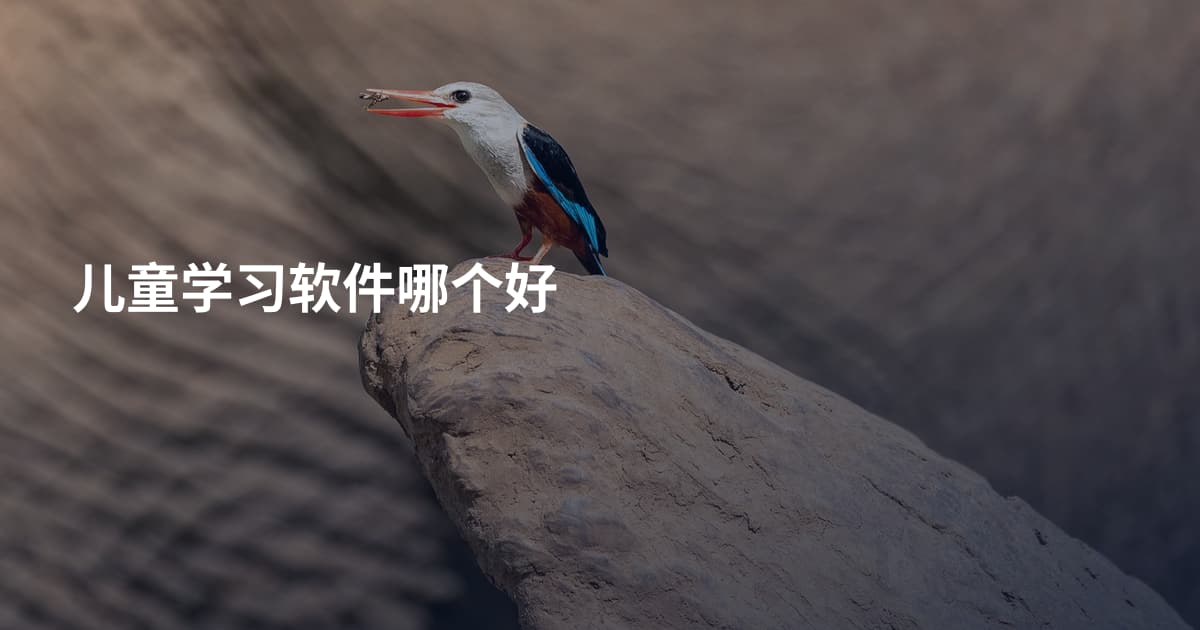 儿童学习软件哪个好