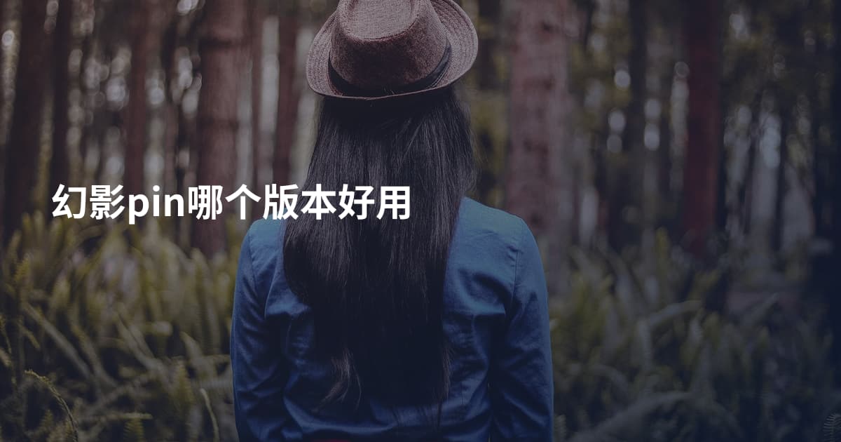 幻影pin哪个版本好用