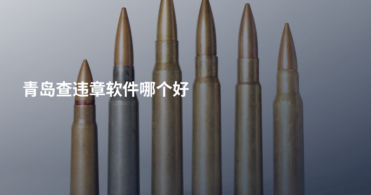 青岛查违章软件哪个好