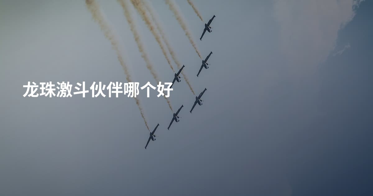 龙珠激斗伙伴哪个好