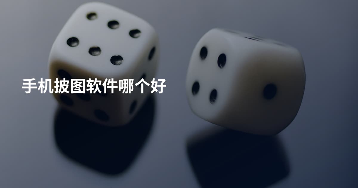 手机披图软件哪个好