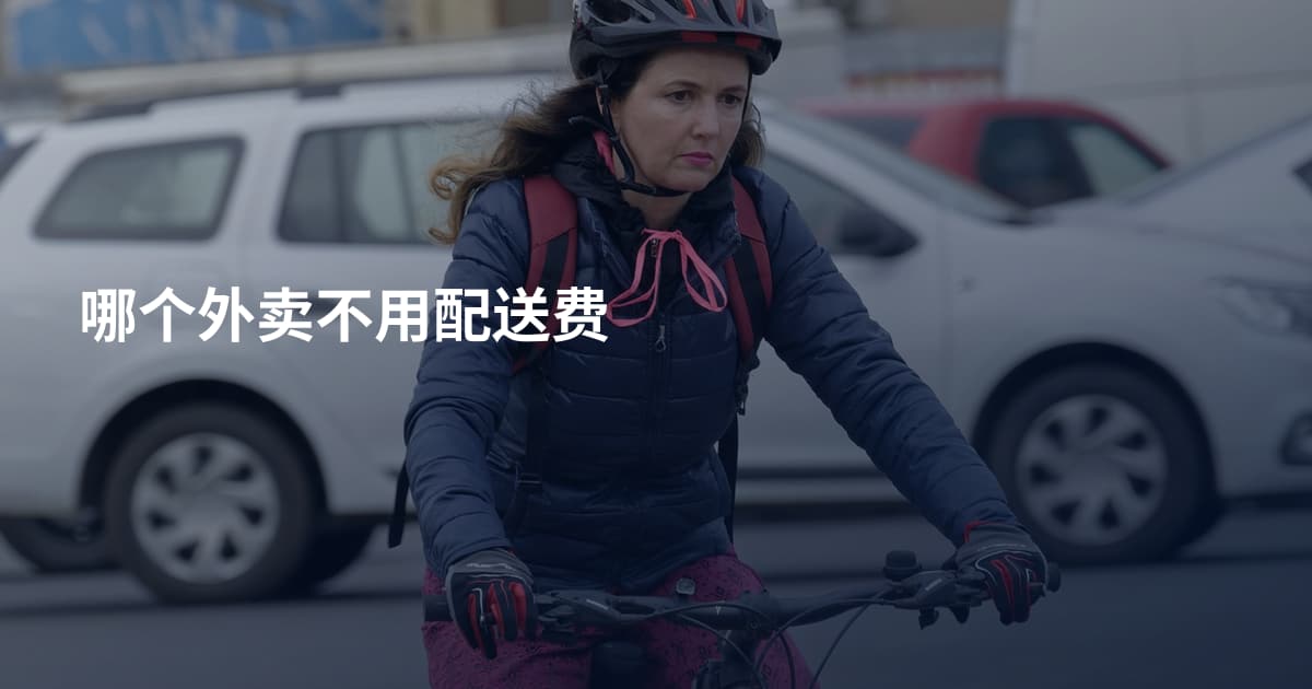 哪个外卖不用配送费