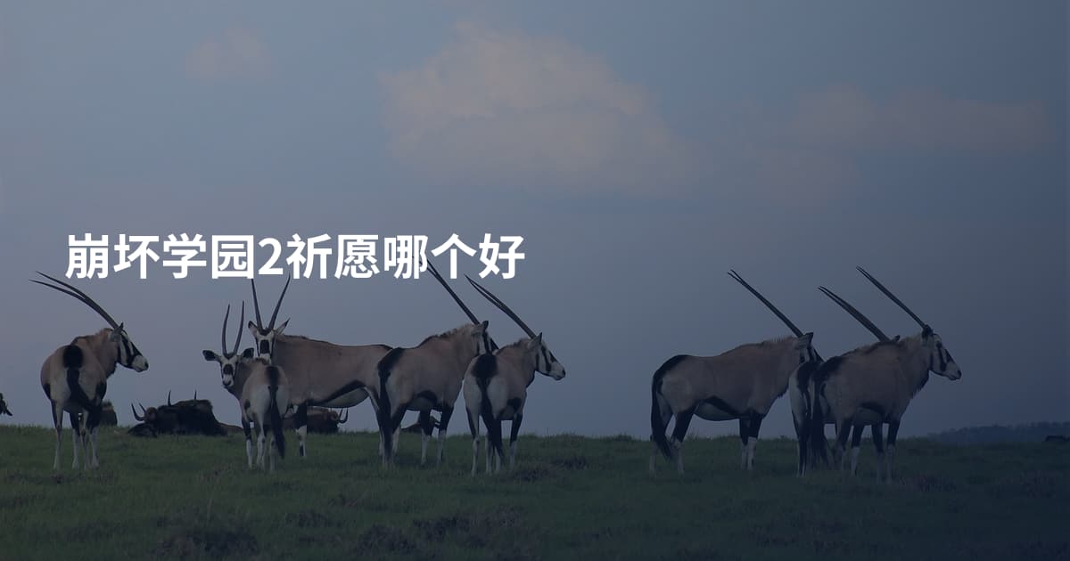 崩坏学园2祈愿哪个好
