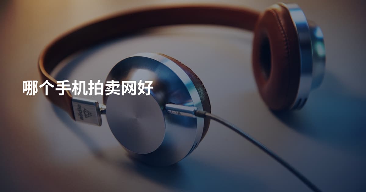 哪个手机拍卖网好