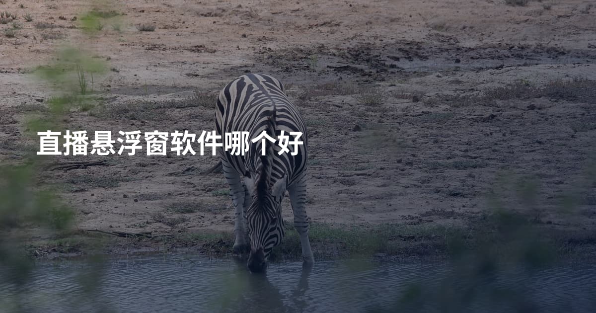 直播悬浮窗软件哪个好