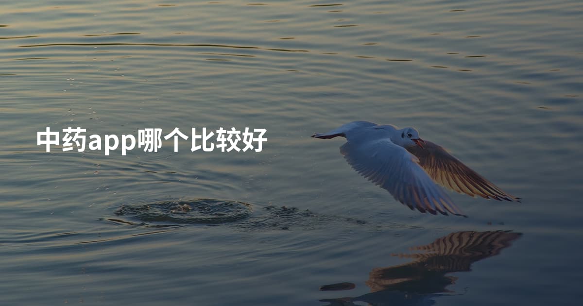 中药app哪个比较好