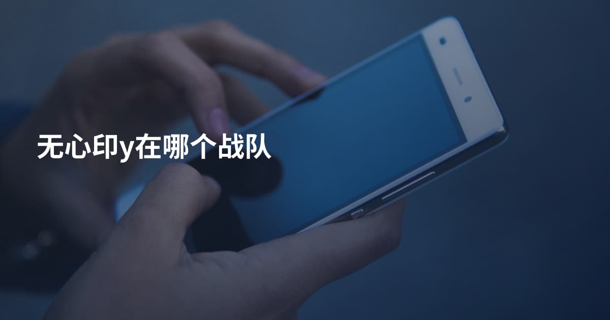 无心印y在哪个战队