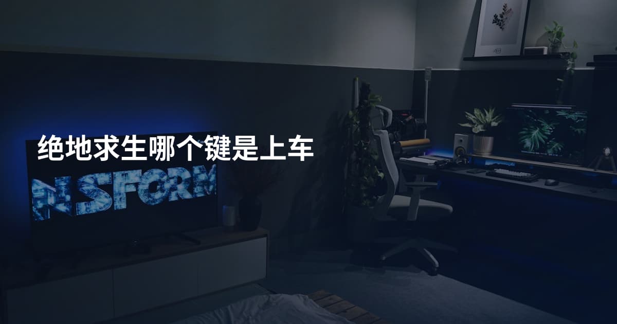 绝地求生哪个键是上车