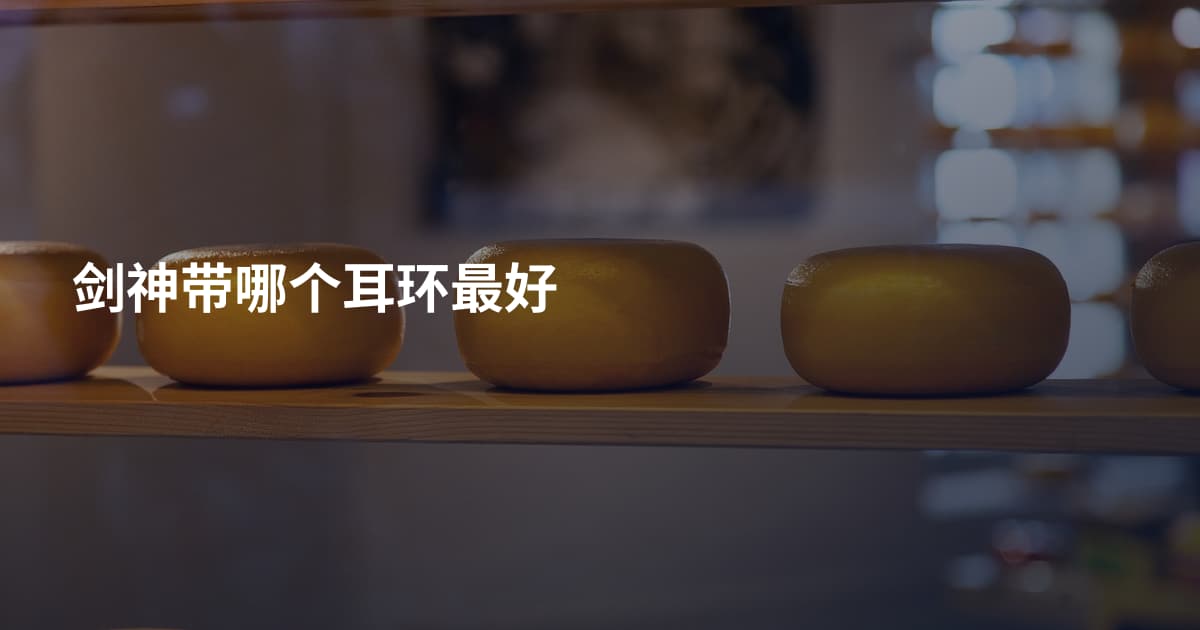 剑神带哪个耳环最好