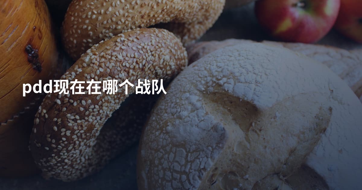 pdd现在在哪个战队