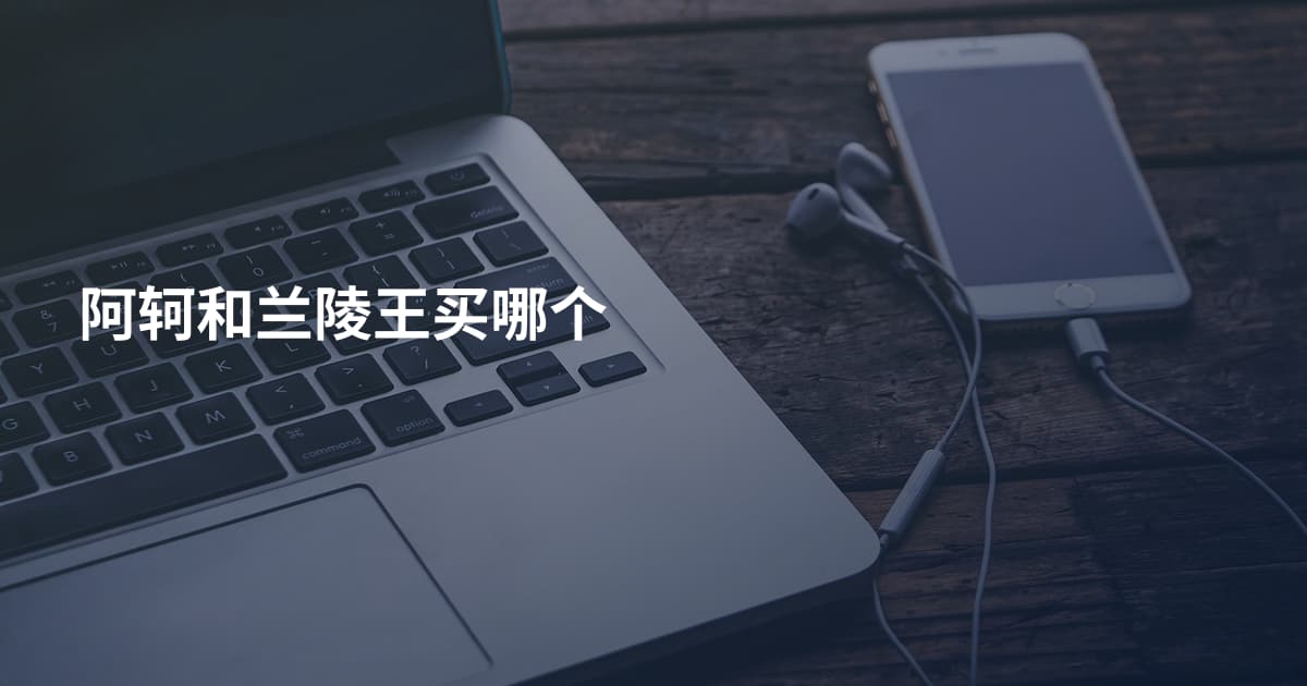 阿轲和兰陵王买哪个