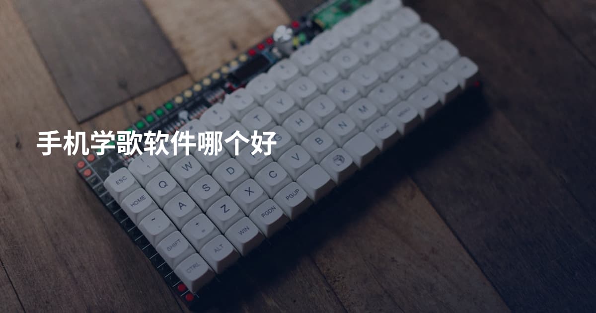 手机学歌软件哪个好