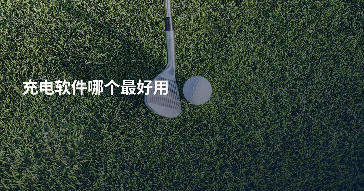 充电软件哪个最好用