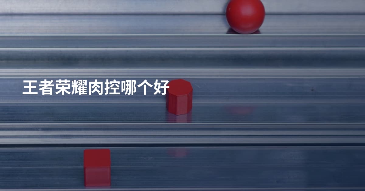 王者荣耀肉控哪个好