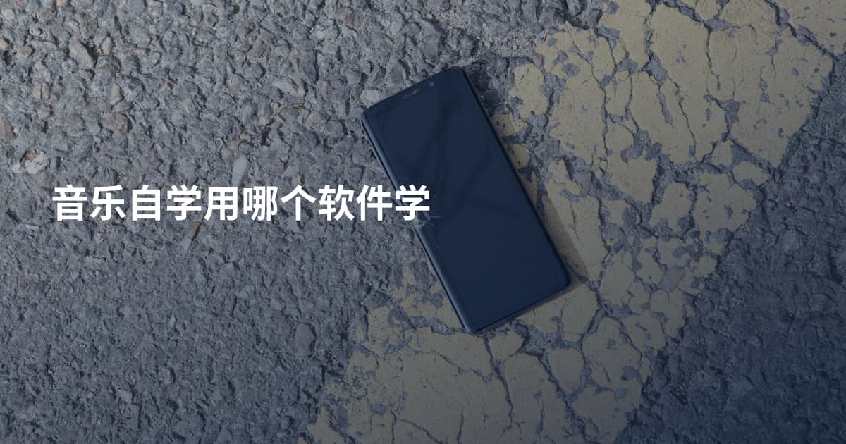 音乐自学用哪个软件学