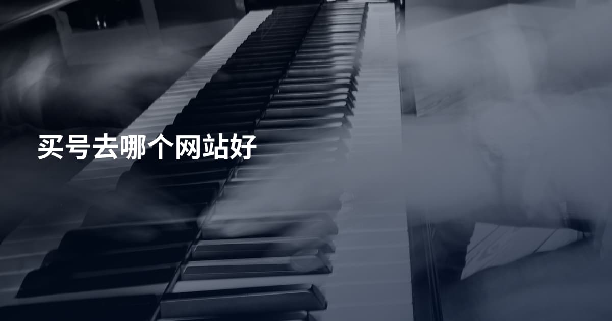 买号去哪个网站好