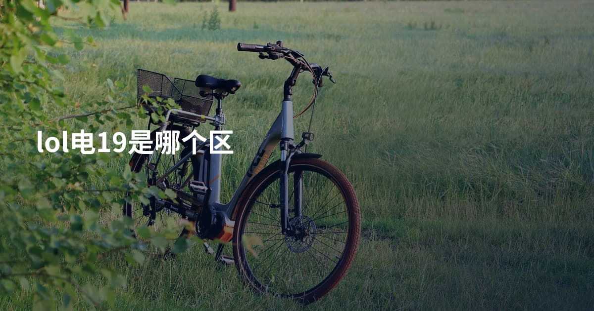 lol电19是哪个区